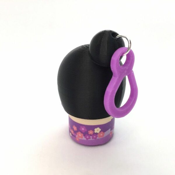 Muñeca Kokeshi morado - Imagen 2